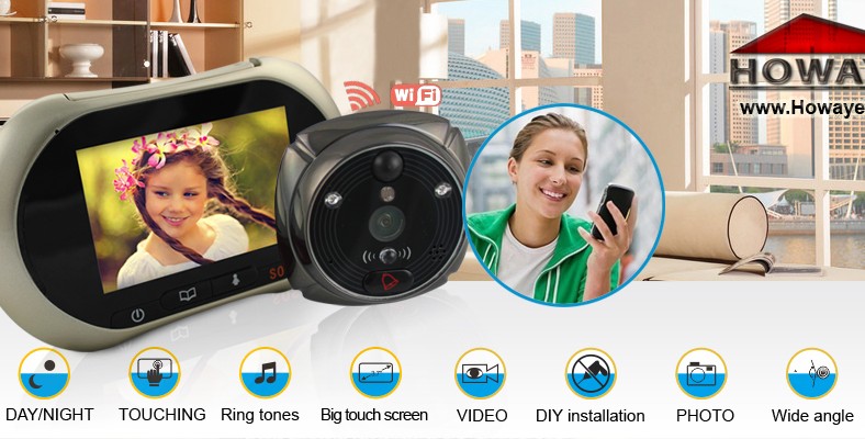 Digital Door Viewer with WIFI GSM integrated
