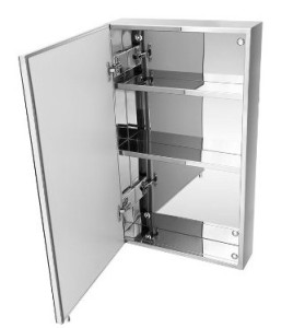 Stainless-Steel-Mirror-Cabinet-with-Metal-Shelves-A3030-